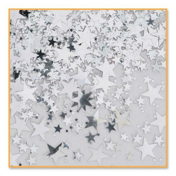 Goldengifts Silver Stars Confetti, 6PK GO48651